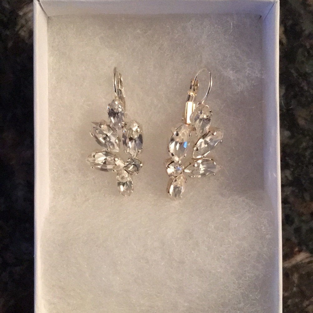 Silver Crystal Earrings